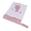 2pcs Hanging Diaper Bag Waterproof Double Pockets Zipper Closure Baby