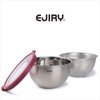 Edgeri stainless steel combo set/mixing bowl/straw/lid/spoon, stainless steel combo 20cm / 에지리 스텐콤보세트/ 믹싱볼/채반/뚜껑/양푼, 스텐콤보20cm