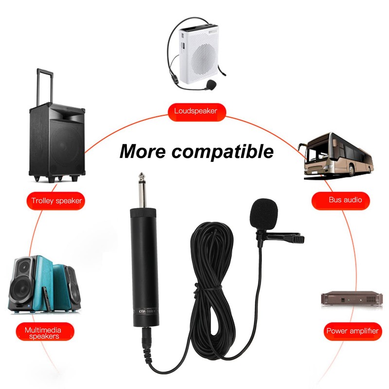 Lavalier Microphone Omnidirectional Wired Saxophone Lapel Microphone Easy Clip On