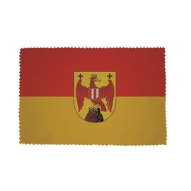 U24 Brillenputztuch Burgenland Fahne Flagge Glasreinigungstuch Microfasertuch