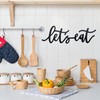 Metal Let's Eat Sign, Rustic Cutout Eat Signs, Farmhouse Wall