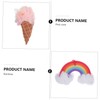 OATIPHO 2Pcs Rainbow Bath Balls Set Adorable Ice Cream Shower