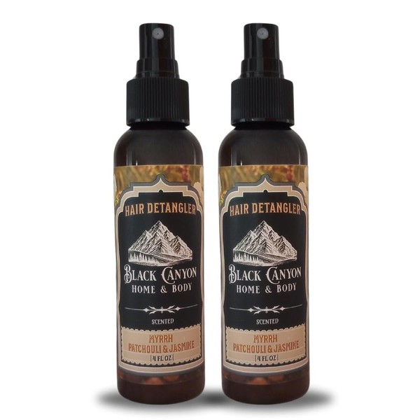 Black Canyon Myrrh Patchouli & Jasmine Scented Hair Detangler with