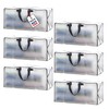 BOX USA 6 Pack Extra Large Clear Moving Bags with