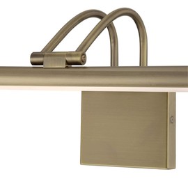 Westinghouse Lighting 17 Inch, 15 Watt Hardwire Adjustable Dimmable LED Picture Light, Brown