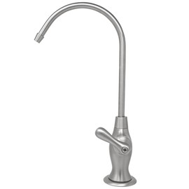 Metpure Water Filtration Faucet Reverse Osmosis Non Air Gap Drinking Water Filtration System Water Dispenser Spout (Stainless Steel) Vase Style with Drinking Water Faucet Wrench RO-FW148