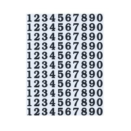 XIAXIN TSS-596 (1) Waterproof PVC Number Number Sticker Set, Weatherproof, Water Resistant, Roman Characters, Nameplate, Suitcase, Nameplate, Locker, Indoor and Outdoor Use