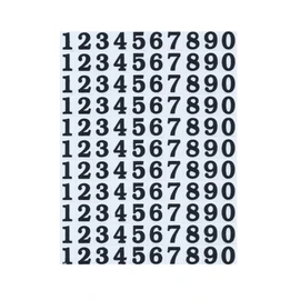 XIAXIN TSS-596 (1) Waterproof PVC Number Number Sticker Set, Weatherproof, Water Resistant, Roman Characters, Nameplate, Suitcase, Nameplate, Locker, Indoor and Outdoor Use