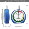 GODESON 88703 Dial Tire Tread Depth Gauge in MM，Professional for