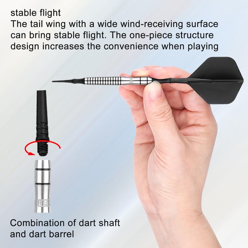 TYXHXTF Integrated Dart Shaft and Flights, Darts Accessories Made of
