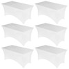 Fixwal 6 Pack Table Cloth Rectangle Table, 6FT Table Cover,