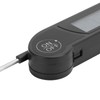 Folding Alarm Thermometer Electronic Barbecue Thermometer Food Temperature Measuring MeterBlack