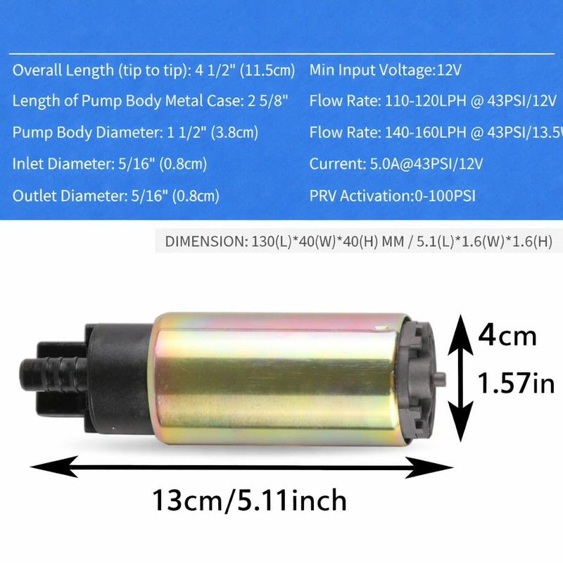 New Fuel Pump Compatible With Triumph Tiger 955i Dual Sport