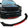 LABLT Universal Car Front Bumper Lip Spoiler Splitter Protector Red