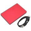 2.5in Red External HDD 6Gbps Transmission Portable External HDD Aluminum