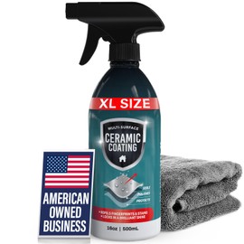 16oz Home Ceramic Coating Spray Kit - Shine, Seal & Protect Kitchen & Bath Surfaces - Prevents Fingerprints on Appliances, Countertops & Any Hard Surface In Your Life - Proof It Works to Seal