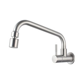 UMANYI SSDL06 Kitchen Faucet, Kitchen Faucet, Washbasin Faucet, Single Lever Single Faucet, Side Faucet, Water Saving, Shake, 360 Degree Rotation, Foamy, Shower Switching, Wall Mounted, Stainless Steel