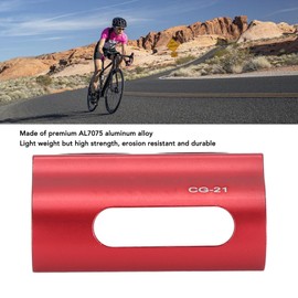 Aluminum Alloy Bike Front Derailleur Hanger Sturdy Gear Hook Enhance Cycling Experience with Precise Manufacturing (Red)