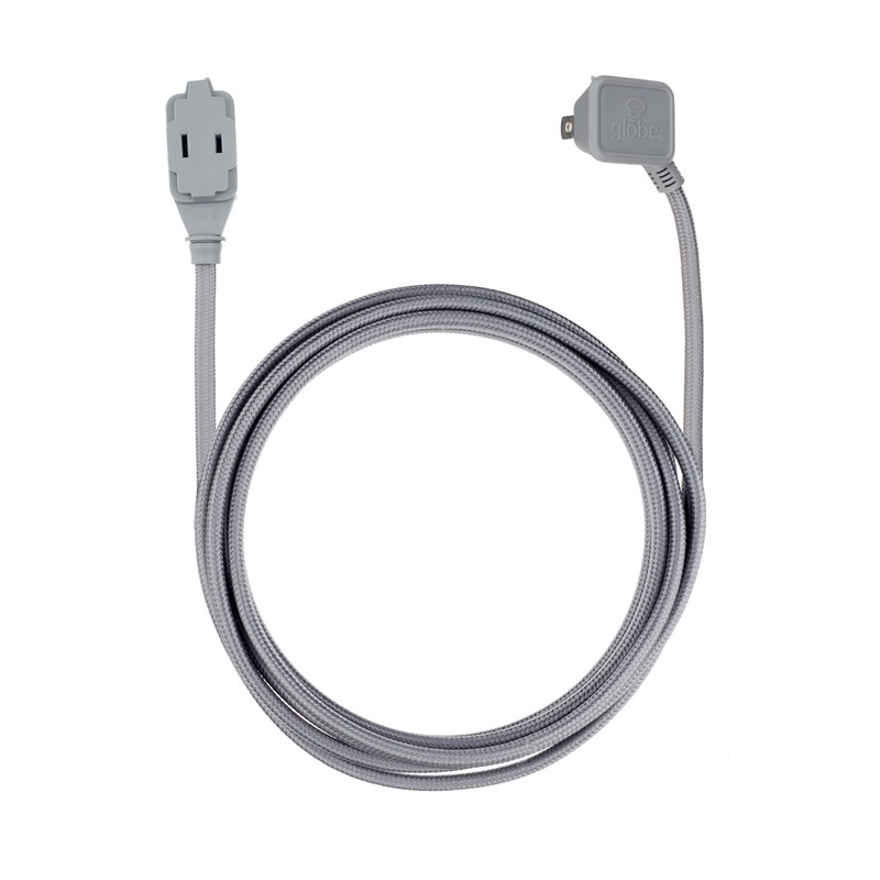 GLOBE Electric 22890 Designer Series 9-ft Fabric Extension Cord, 3