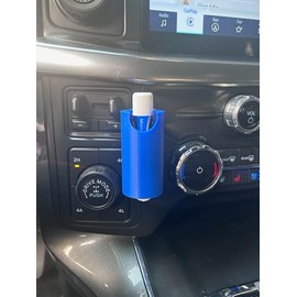 Designz3D Lip Balm Chapstick Holder for Car, no mess from heat for Car Accessories (Blue)