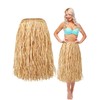 Giegxin Natural Raffia Grass Skirts Tropical Luau Hula Skirt for