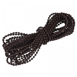 uxcell Blinds Beaded Chain Cord, 10 Yards Roman Vertical Roller Shades for Window Curtain Blind Replacement Parts, Coffee