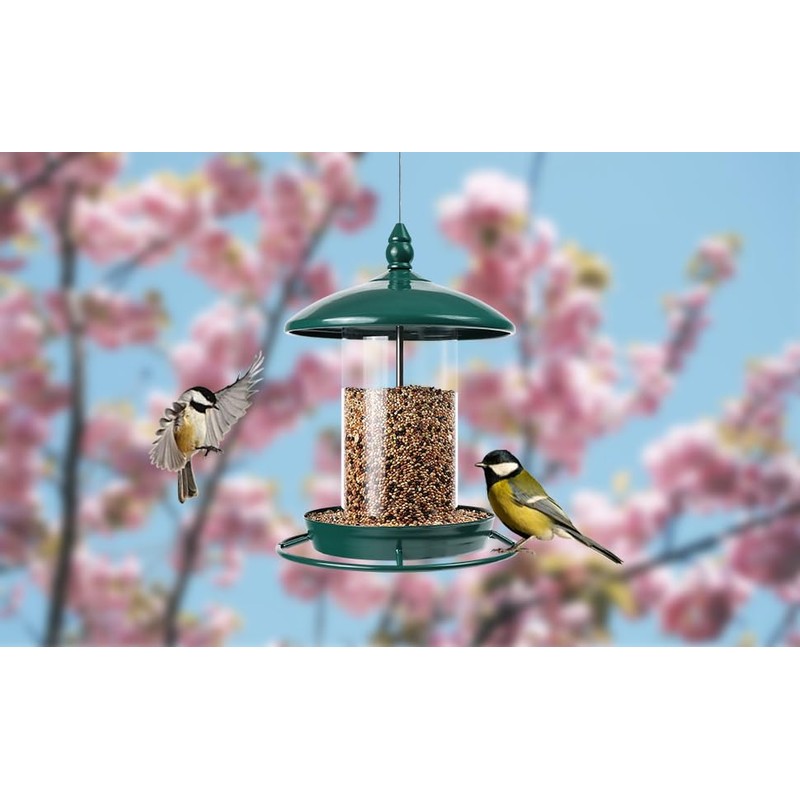 Bird Feeder for Outdoors, Holds 1.50LB Seeds,