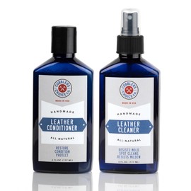 Cobbler's Choice Leather Cleaner & Conditioner Duo - Clean, Restore, and Revive Your Leather Using All Natural Formula - Made In USA