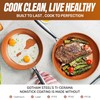 Gotham Steel 9.5 Inch Copper Non Stick Frying Pans, Ceramic