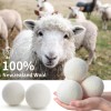 Reusable 100% New Zealand Wool Dryer Balls - Fluffier, Softer