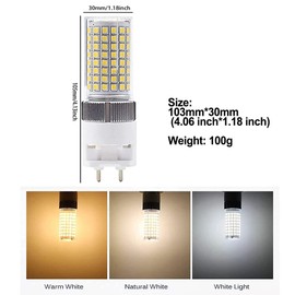 LED G12 Bulb 16W, 2-Pin Base Corn Light, 150 Watt G12 Ceramic Metal Halide Lamp Replacement for Corridor Home Office Street Warehouse Lighting, AC 85-265V, 1800 Lumen, 4000K Natural White, Pack of 2