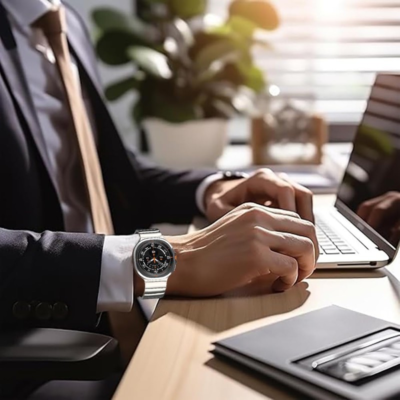synsing No Tool Needed Titanium Bands Compatible with Galaxy Watch