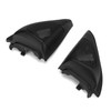 Pair Car Door Speaker Cover Audio Tweeter Trim Black Replacement