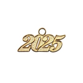 Endea Graduation Tassel Date Charm Gold Year (Gold, 2025)