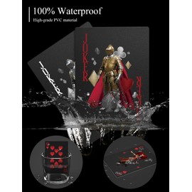 Waterproof Clear Playing Cards，Poker Cards，Deck of Cards with Gift Box，Use for Game and Party