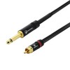 1/4" Jack to RCA Analog Audio Cable - 1m