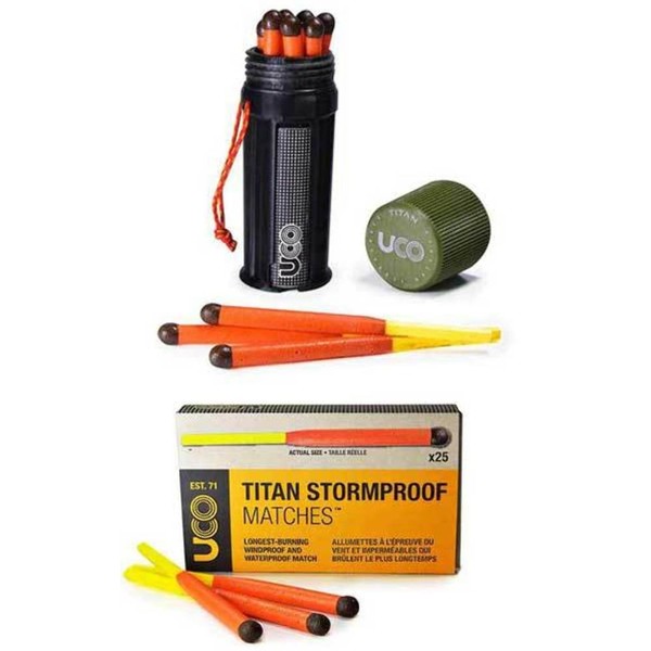 Bundle - 2 Items: 1 Titan Stormproof Match Kit and 1 Box Titan Stormproof Matches
