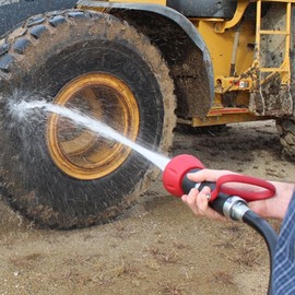 Gilmour 855032-1001 High-Pressure PRO Fireman's Spray Nozzle with Large On/Off, Red/Black 2 Pack