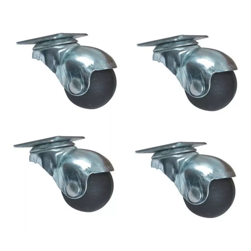 LIZOFERTAS Rodaja Esférica Con Placa Giratoria Para Muebles 16 Piezas