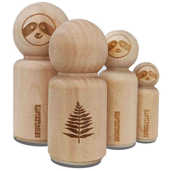 Fern Leaf Rubber Stamp for Stamping Crafting Planners - 1-1/4