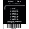 Wera 05022101001 Magnet-L-key Set for 950 PKL/7B SM metric