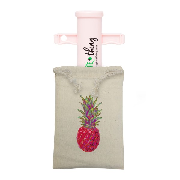 Bug Bite Thing Suction Tool and Travel Bag Combo "Pineapple", 1-Pack, Pink