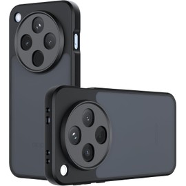 T Tersely Case Cover for Oppo Find X8 Pro 2024, Hard Back Slim Shockproof Bumper, Translucent Frosted Skin-Feel Case, Wireless Charging Compatible for Oppo Find X8 Pro 6.78 inch - Black