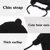 DRESHOW Unisex Baby Beanie Cap, Cute Bear Beanie with Earflaps