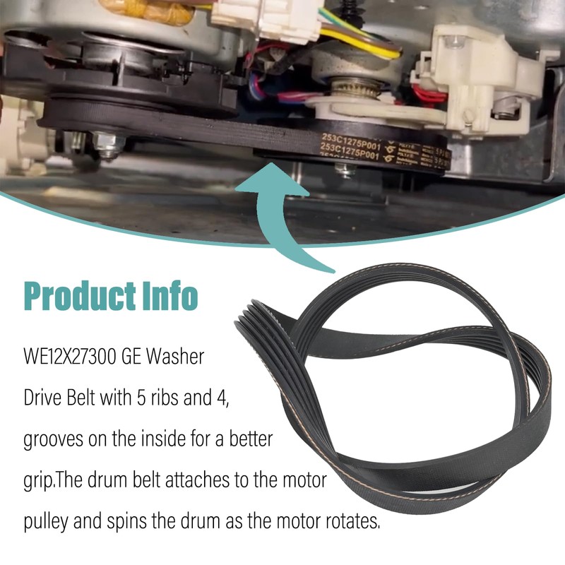 WE12X27300 Compatible with GE Laundry Center/Combo Belt Drive