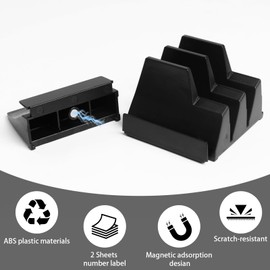 SDLDEER 50 pcs Magnetic Modular Wrench Organizers for Tool Drawers, Black Tool Organizers- Wrench Rack with Metric & SAE Labels, Customizable Magnet Tool Storage Holder Festival for Mechanics