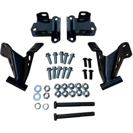 BST BSSP Engine Motor Mounts Bracket Set for 1955 1956 1957 Chevy Belair V-8 Motor, Side Mount Small Big Block 350 454 W/Mounting Hardware