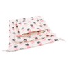 Amoyie 3 pcs Drawstring Storage Bags Set for Cosmetic Travel