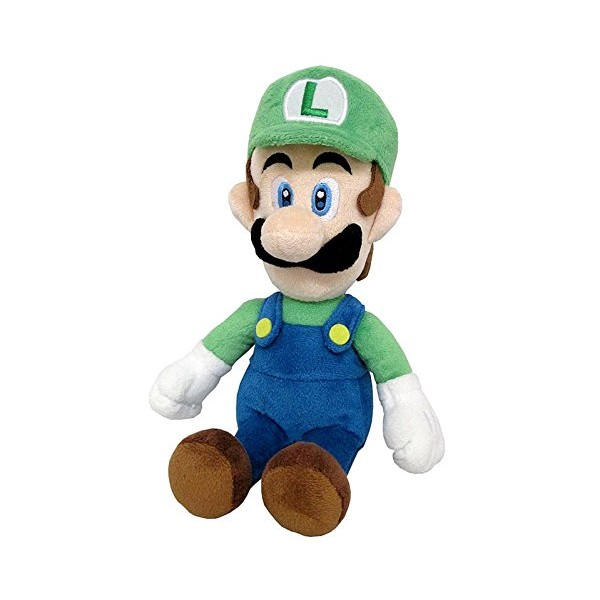 Little Buddy Super Mario All Star Collection 1415 Luigi Stuffed Plush, 10",Multi-Colored