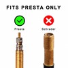 Red Presta Valve caps 2 in 1 Bike tire caps
